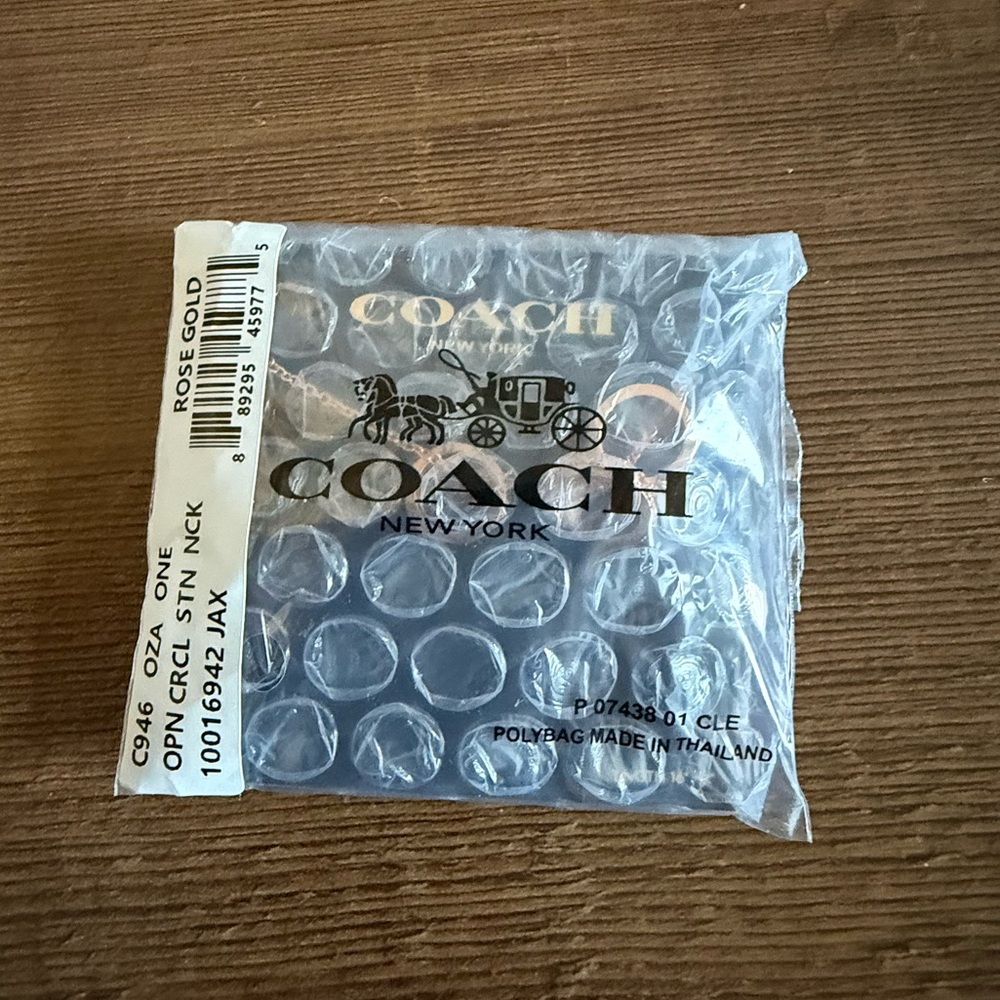 COACH Signature Enamel Necklace - Picture 7 of 7